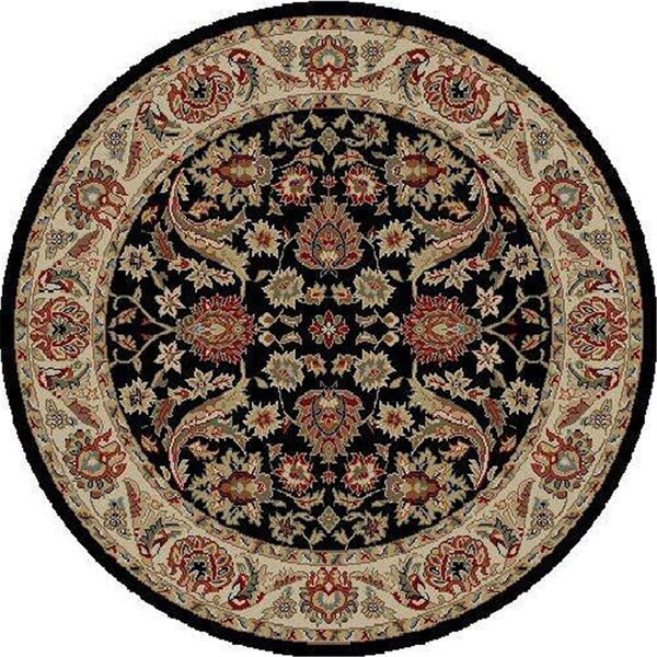 Concord Global 7 ft. 10 in. Ankara Sultanabad - Round, Black 62039 - main
